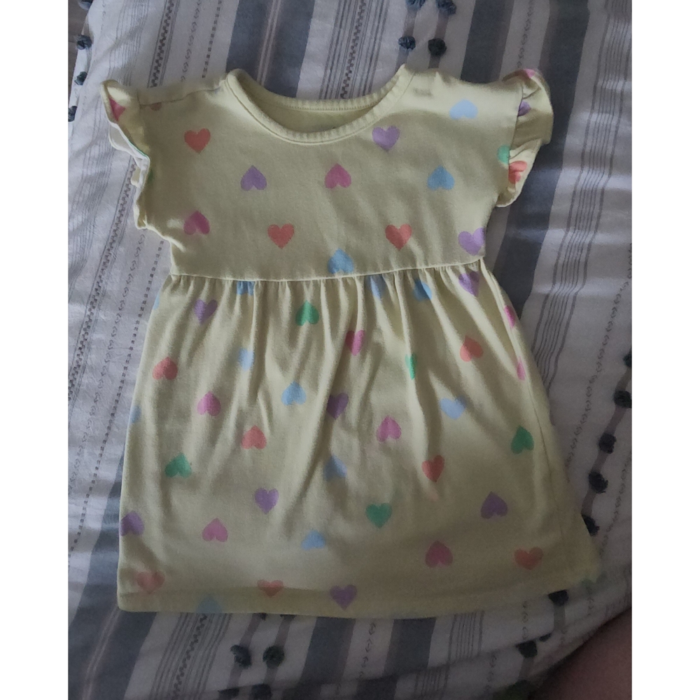 OshKosh B'gosh Yellow Dress with Heart Pattern